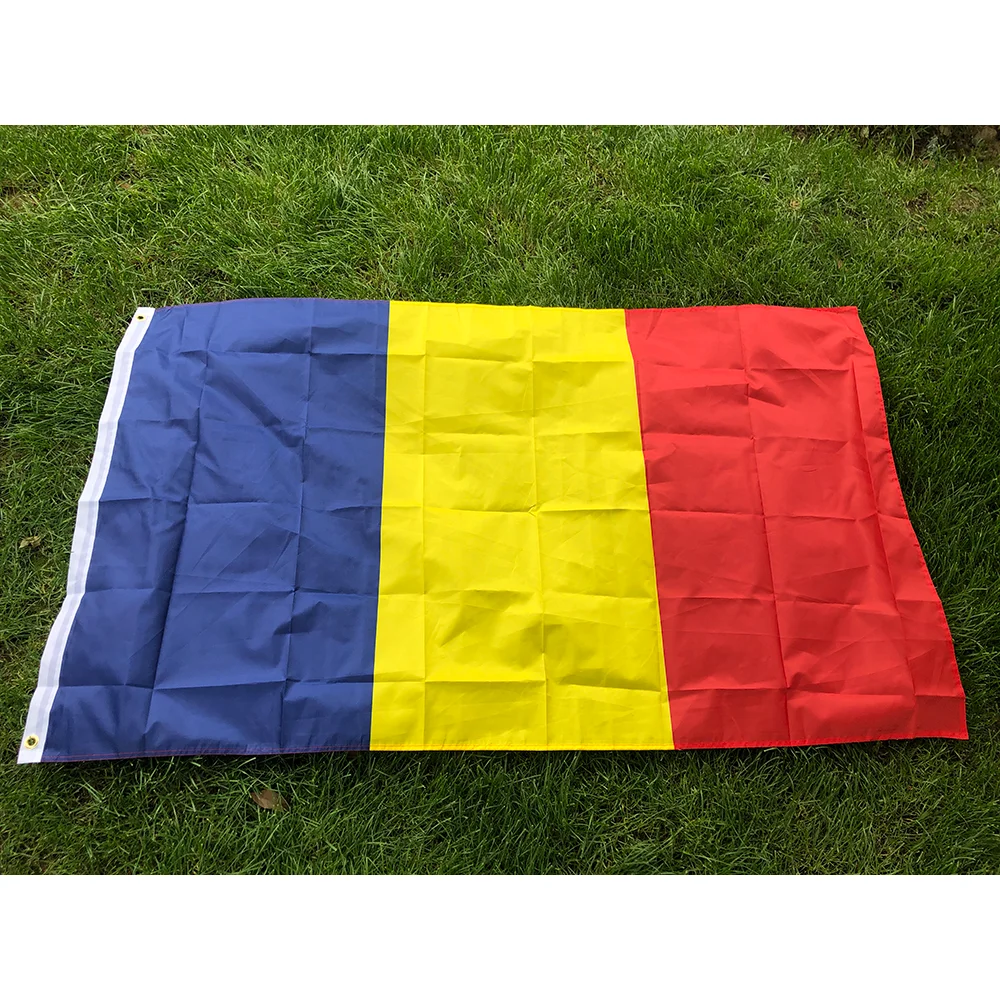 TIKI العلم رومانيا العلم 3x5ft 90x150 سنتيمتر البوليستر رومانيا الرومانية العلم الوطني معلقة لافتة للزينة #2