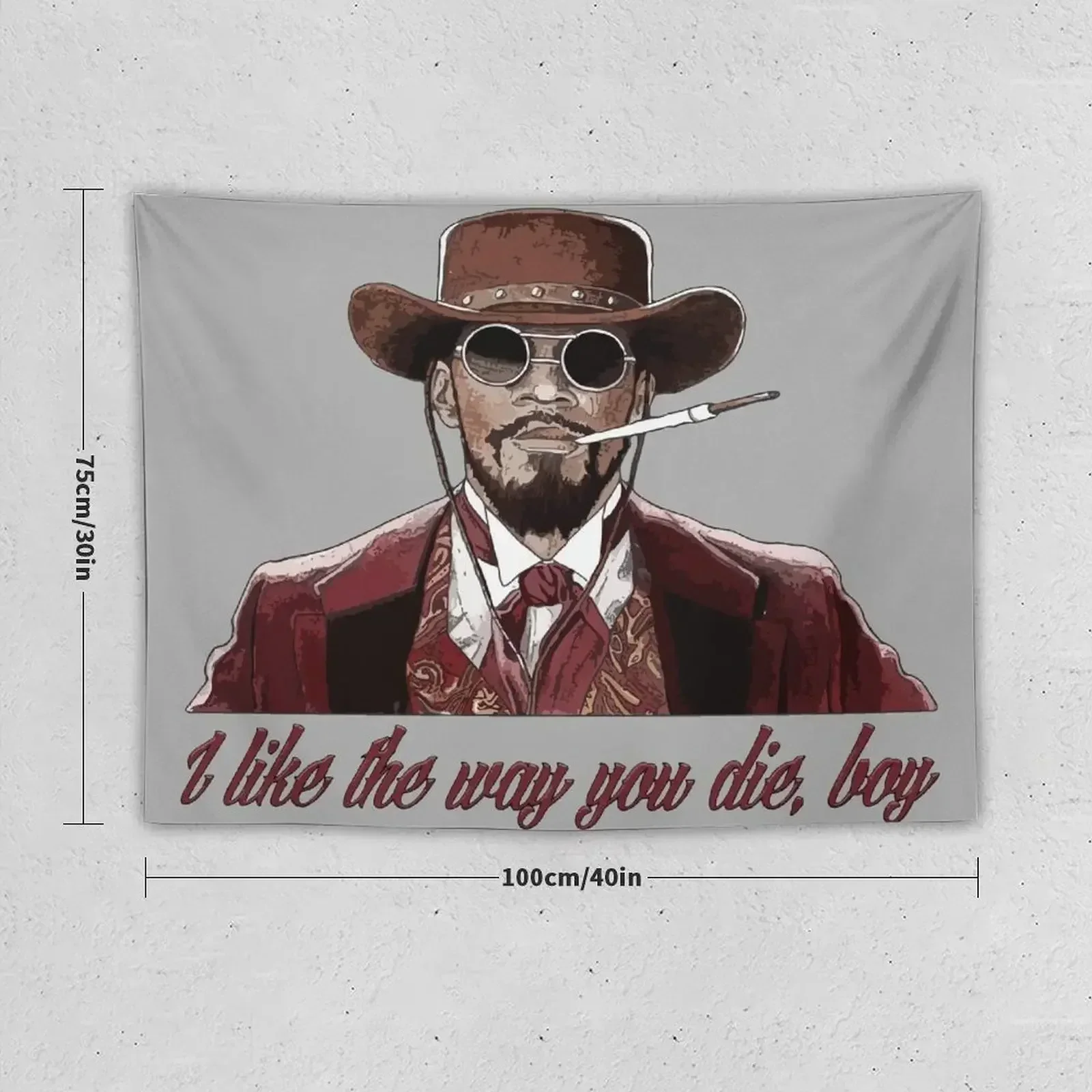 Django - I like the way you die Tapestry Wall Mural House Decorations Korean Room Decor Wall Decoration Items Tapestry