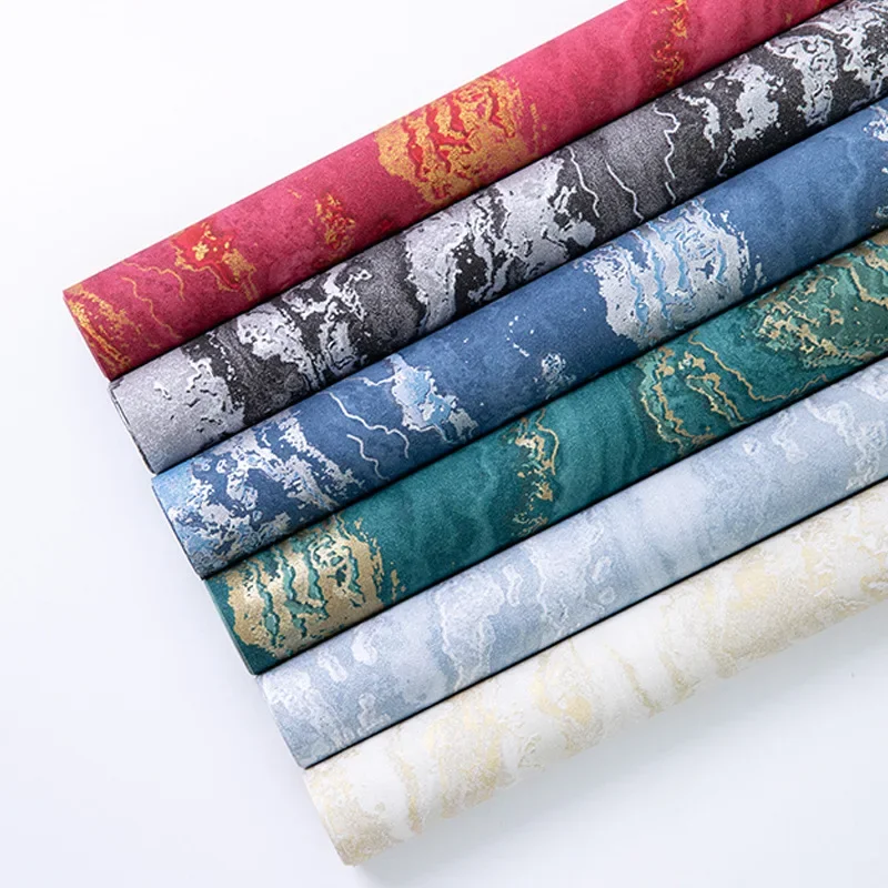 Vintage Metallic Gold Gift Wrapping Paper 78x54cm, 6 Paper Sheets/pack for Christmas Birthday Crafts, Present Box Packaging