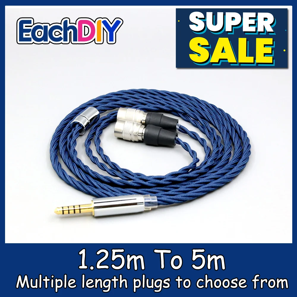 

99% Pure Silver OCC Graphene Alloy Full Sleeved Earphone Cable For Sivga SendyAudio Peacock LN008604