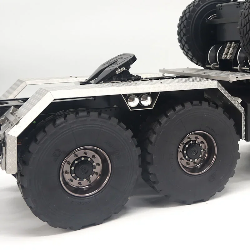 1 para metalowych tylnych piast kół symulujących do 1/14 Tamiya RC Truck Trailer Wywrotka Samochód elektryczny Scania MAN Benz Volvo LUSE Diy Parts