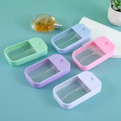 45ml Portable Refillable Hand Sanitizer Alcohol Bottles Mini Card Spray Bottle Travel Sub-bottling Cosmetics Press