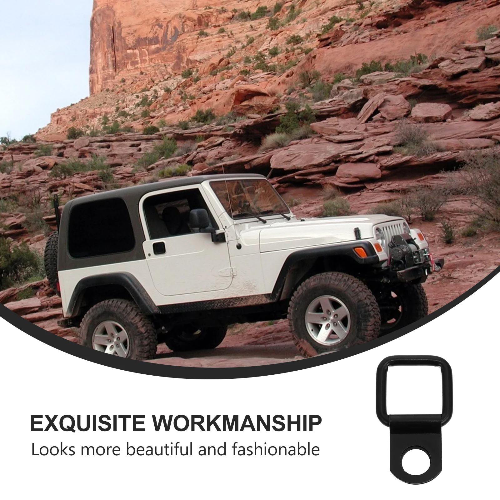 

6pcs Car Roof Hooks Black Durable Iron Hooks For Car Trunk Mounting Multipurpose Vehicle Accessories Auto Grip Holders