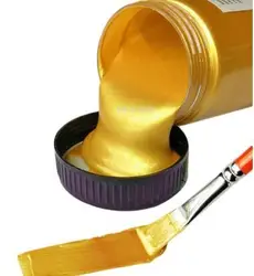 Metallic Acrylic Paint Golden Paint, Waterproof and Non-fading, Suitable for Statue DIY Hand Clothes Graffiti Paint