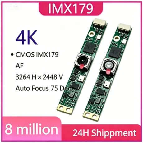 4K 8MP HD IMX179 USB Camera Module AF/FF 75° UVC OTG Plug and Play Webcam for Creality Falcon 2, Xtool, Lightburn Customized