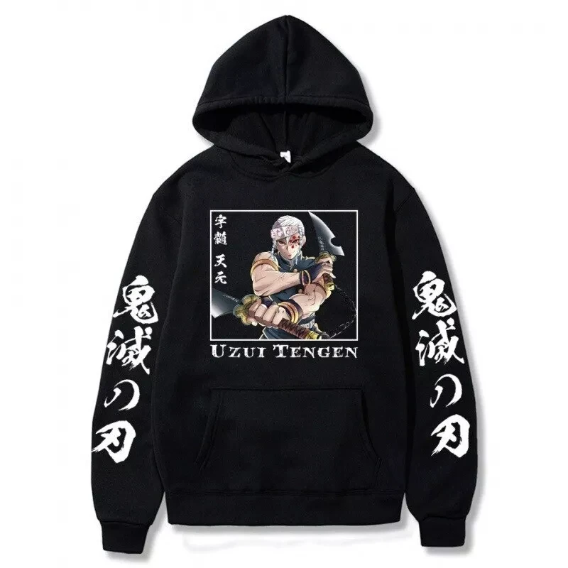 

Demon Killer Tengen Uzui Hoodie Anime Autumn and Winter New Streetwear Retro Fashion Men's and Women's Hoodies