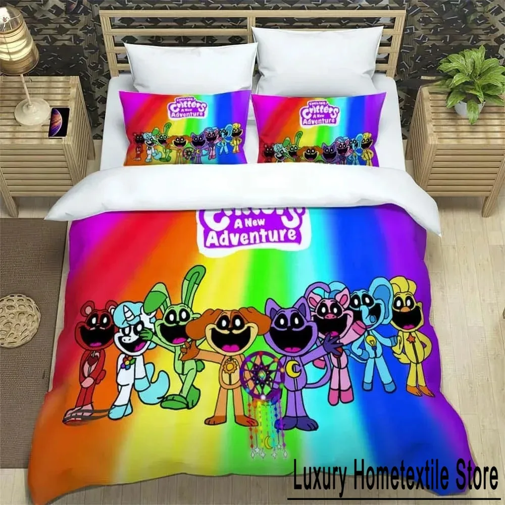 3D Cartoon S-smiling critters Bedding Sets exquisite bed supplies set duvet cover comforter set bedding set luxury birthday gift