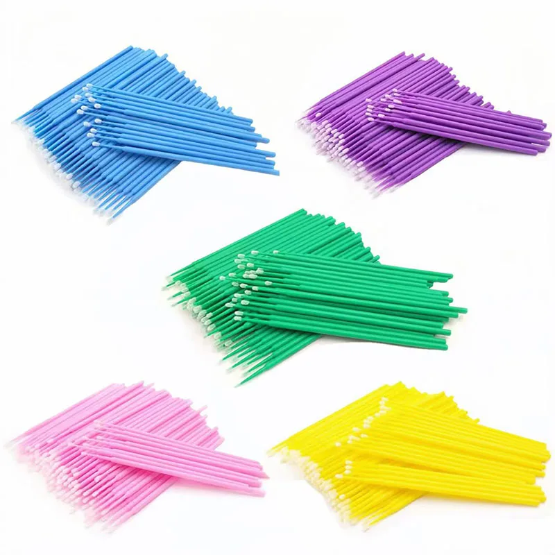 100pcs/bag Disposable Micro Brushes Applicator Brushes for Teeth Dental Makeup Odontologia Extension Tools Dentist Materials