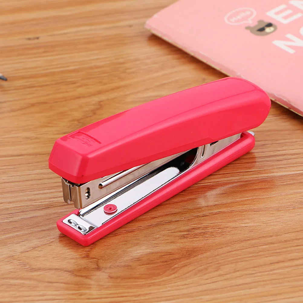

Stapler Metal Desktop Stationery Supplies School Medium Stapleless Crimp Portable Practical Office Use Graduation Gift