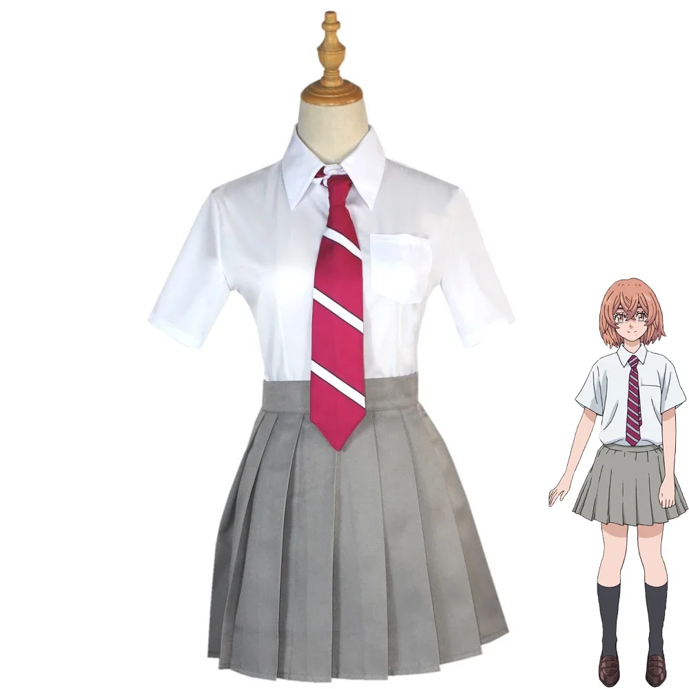 Anime Tokyo Revengers Shiba Yuzuha Senju Kawaragi Hinata Tachibana Cosplay Costume JK Uniform Suit Woman Sailor Suit Skirt