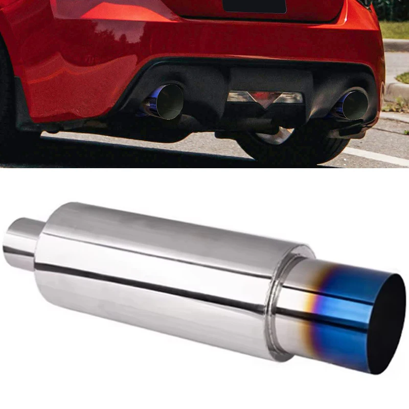 Exhaust Systems Racing Muffler Pipe High Quality Stainless Steel Exhaust Tips Car Modified Accessories
