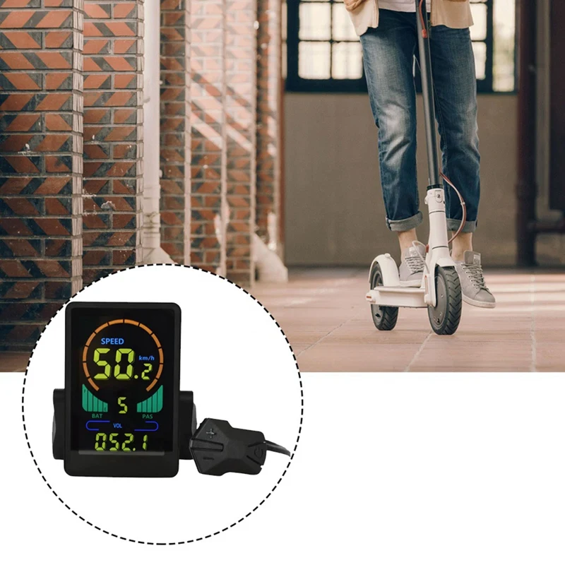 M7C Electric Bike LCD Display Color Meter 24V-60V+36V 350W Sine Wave Controller E Scooter UART For Electric Bike Parts (6PIN)