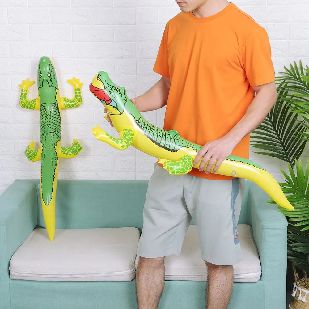 2Pcs PVC Schwimmen Pool Blow Up Lustige Wasser Spielzeug Aufblasbare Spielzeug Aufblasbare Krokodil Krokodil Spielzeug Alligator Ballon