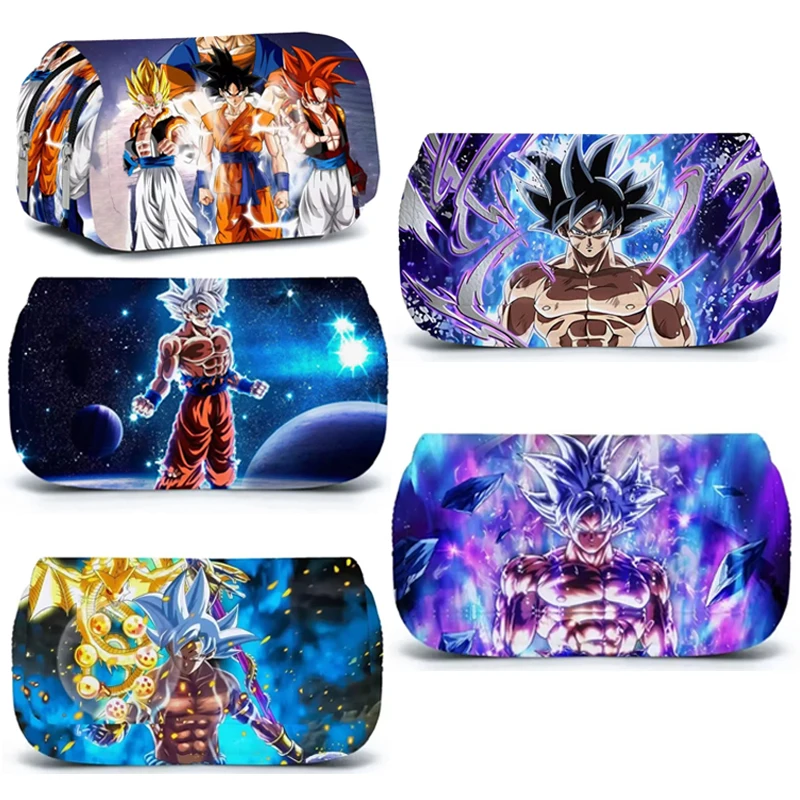 Dragon Ball Z Son Goku Large Capacity Pencil Case Student Stationery Box School Supplies Children's Toy Birthday Gift