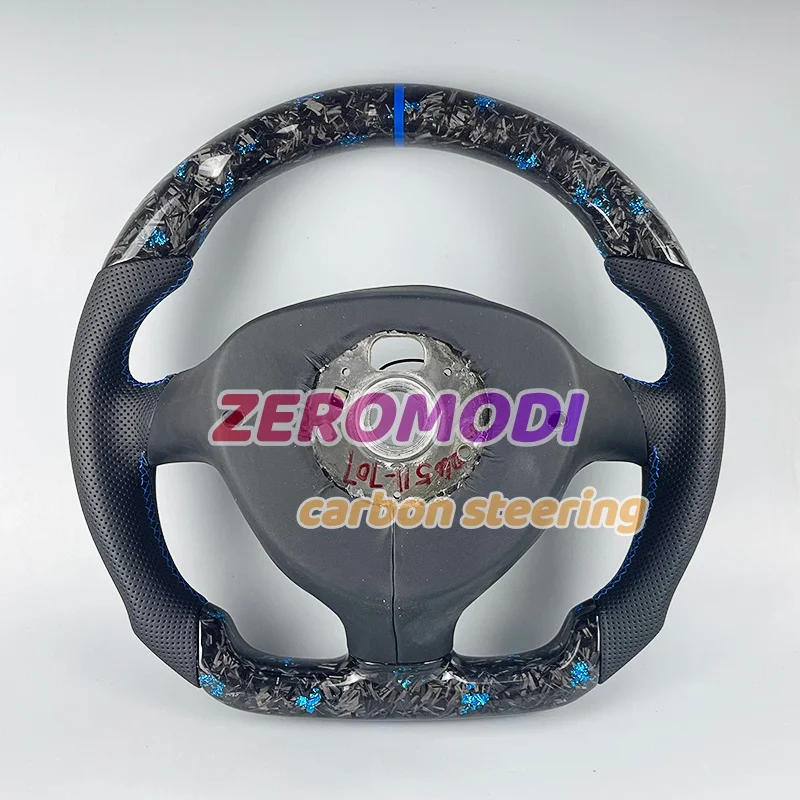 Custom Carbon Fiber Leather Steering Wheel Replacement For Volkswagen Golf 4 Mk4 GTI 1997-2002