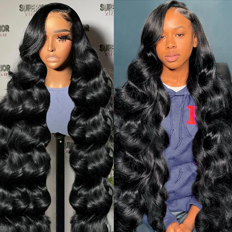 

13x4 HD Парик фронтальной части шнурка 13x6 Парики из натуральных волос на шнуровке для чернокожих женщин 20 44 дюйма Объемная волна Парик фронта шнурка Парик из бразильских волос