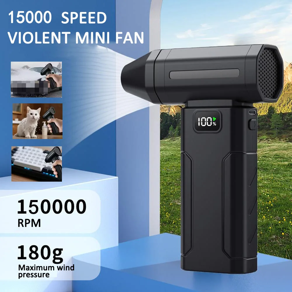 Electric Vacuum Cleaner Super Strong Wind Violent Mini Fan Dust Debris Removal Handheld for Car Portable Hair Dryer Home And Car