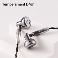 Temperament DM7 Hifi Earphones Limited Edition In-ear Earphones Earplugs Fever Wired Flat Head Plug Earbuds