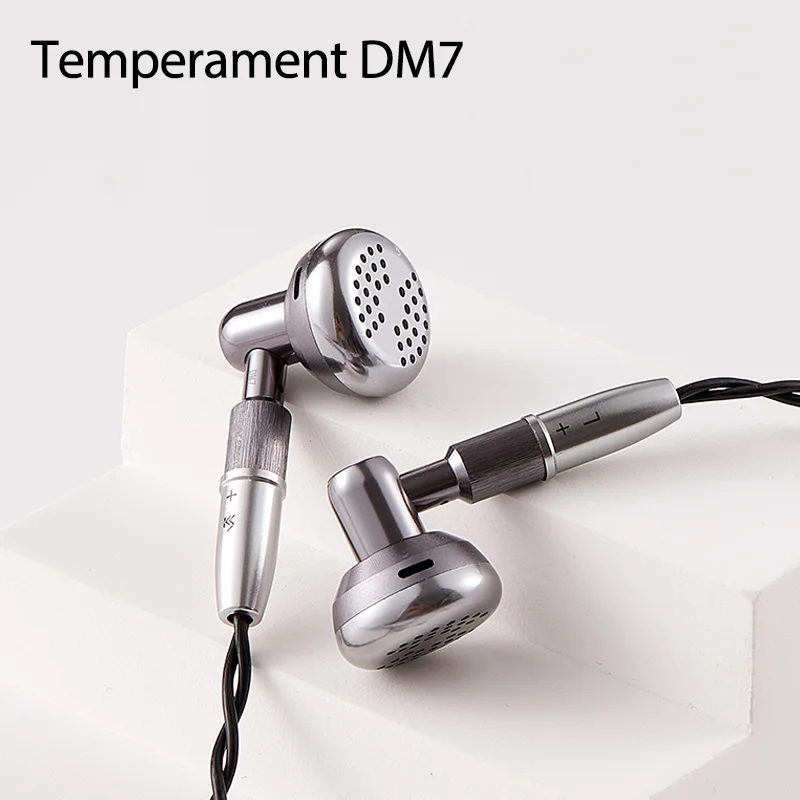Temperament DM7 Hifi Earphones Limited Edition In-ear Earphones Earplugs Fever Wired Flat Head Plug Earbuds