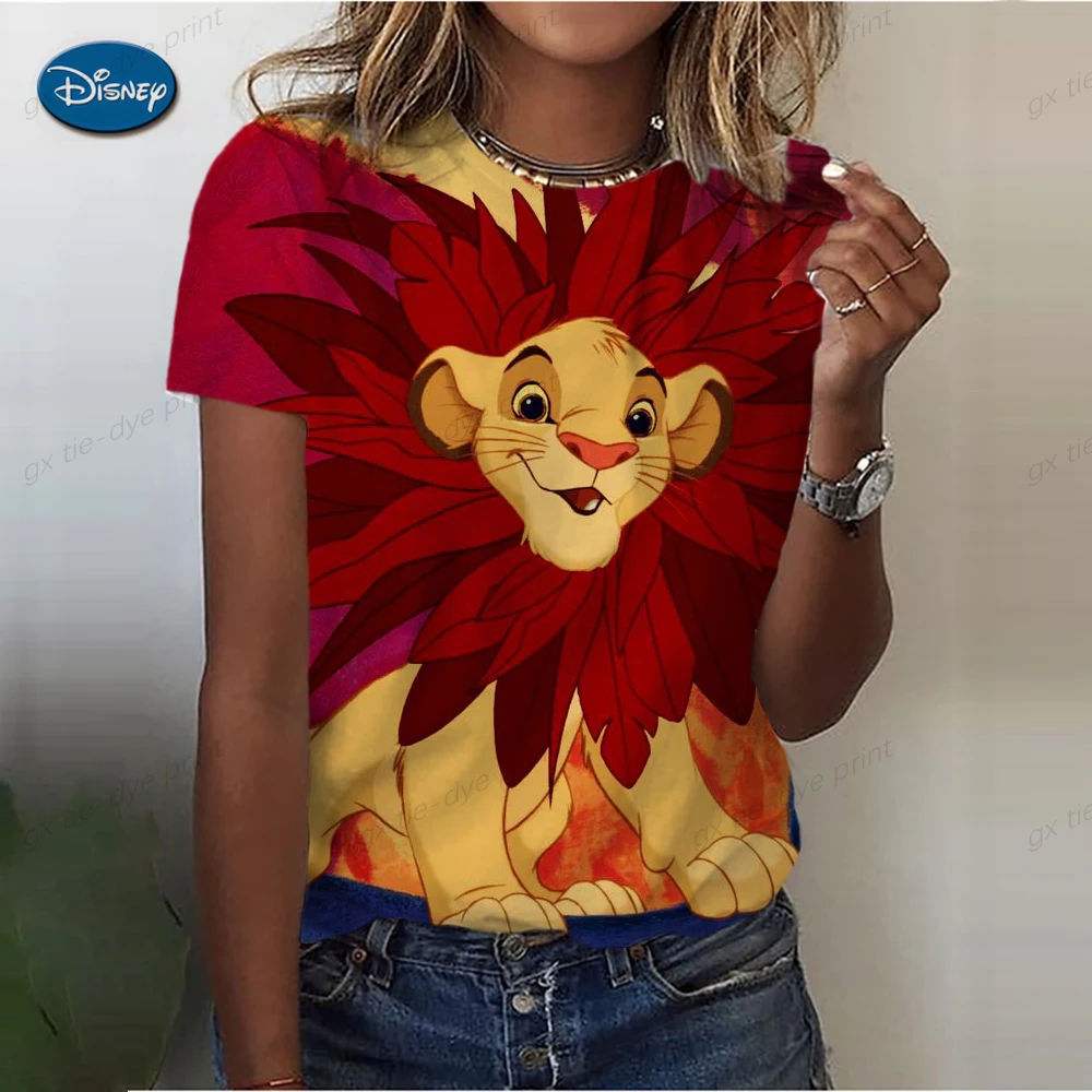 Disney-O Rei Leão T-Shirt feminino, Hakuna Matata, Desenhos animados,  Engraçado, Bonito, Anime, Kawaii, Top gráfico, Tees, Roupas femininas /  Tops e camisetas, image size:1000x1000