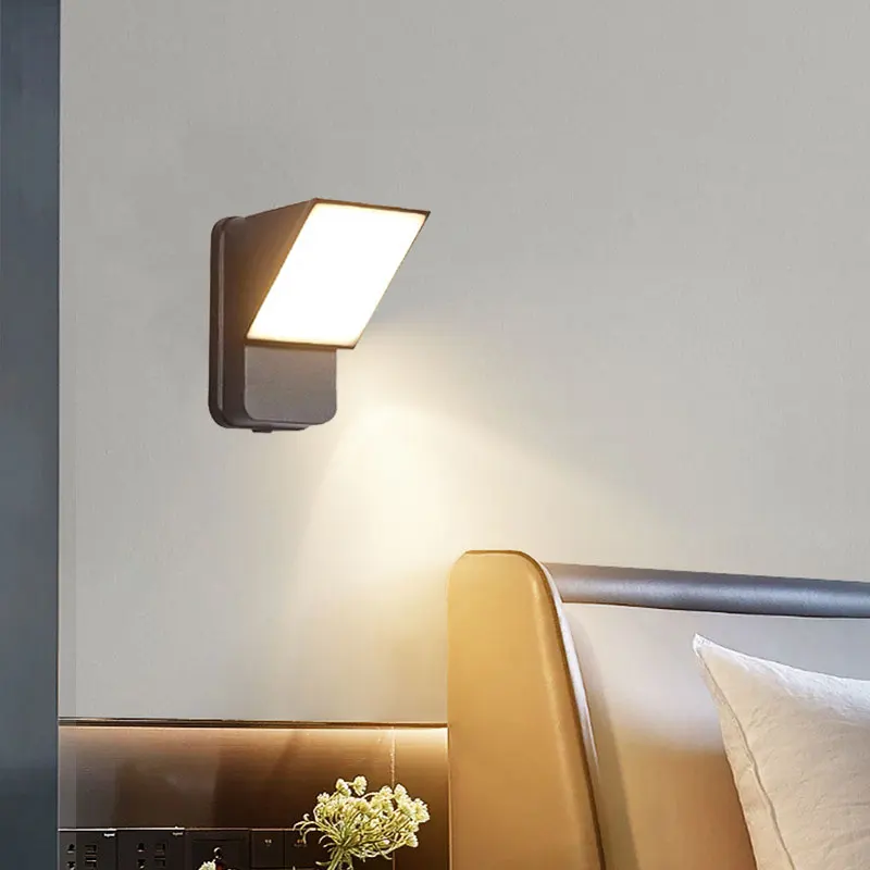 Led Bedroom Headboard Stairs Balcony Background Aisle Waterproof Rotatable Wall Light