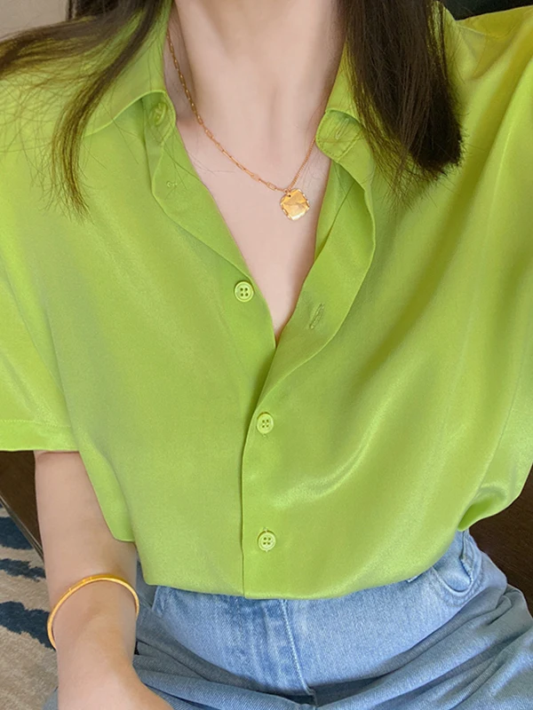 

Женская классическая шелковая накидка Ele Commuter Sle ort Sve Silk irt, однотонная, цвет песочный, из шелка