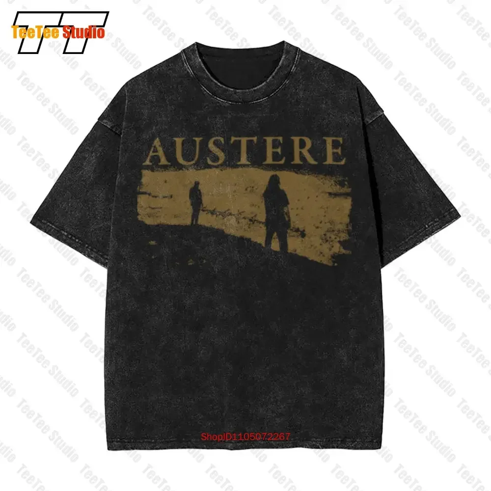 New Dtg Vintage Oversized T-Shirt Austere To Lay Like Old Ashes 5SX6