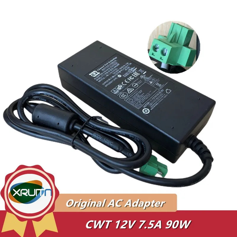 

Genuine Channel Well Technology CWT 2AAL090F 90W 12V 7.5A Monitor Power Supply AC Adapter Adaptor Charger