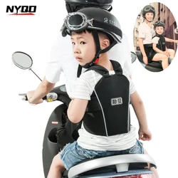 Children Safety Motorcycle Seat Belt Back Hold Protector Reflect Vest Belt Adjustable Kids Safe Strap Carrier Harness 2 Colour