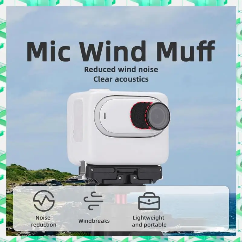 

3C Electron Mic Wind Muff Windproof Cotton Audio Kit Noise Reducer Sponge For Insta360 GO 3 GO3S Accessories,Mic Wind Muff Windp