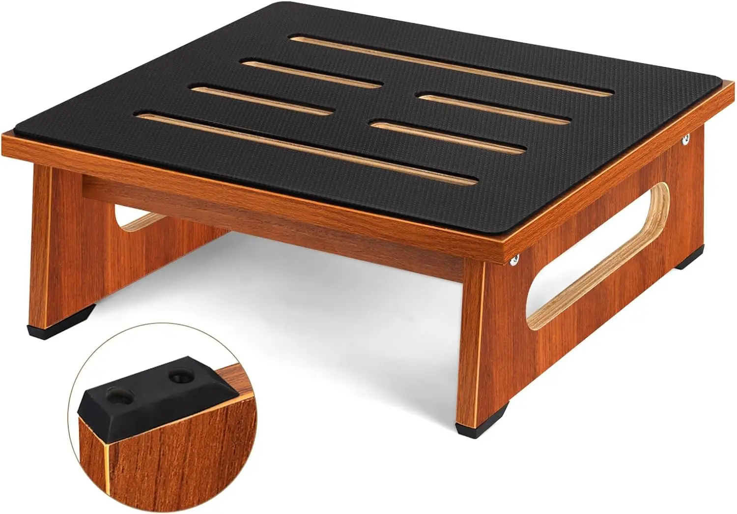 

Поручень-ступенька для высоких кроватей для взрослых с нескользящей резиновой поверхностью и ручками, грузоподъемность 450 фунтов