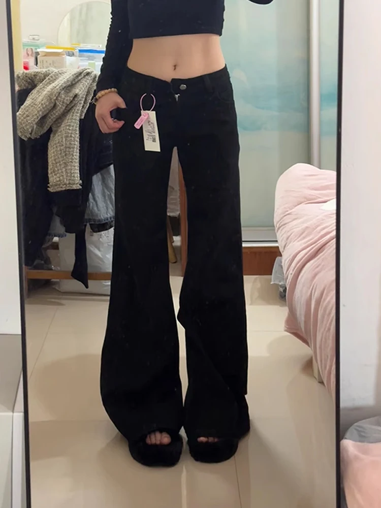 

Bla Cleanfit Fce Lined Bootcut Jeans Men Women Autumn Winter Straight Leg Slimming American High Street Jeans