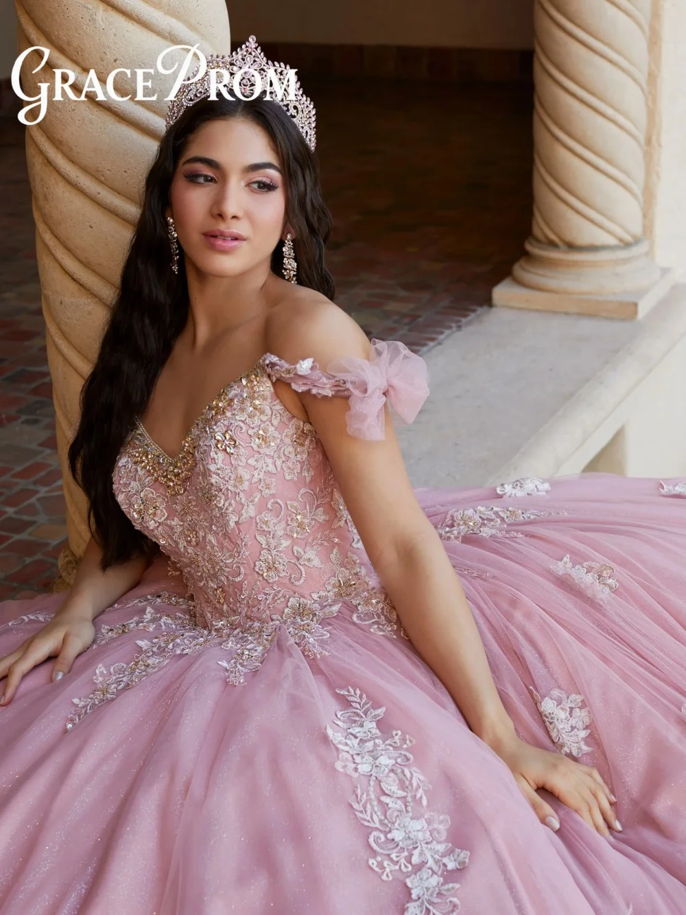 

Enchanting Applique Ball Gown Elegant Beaded Quinceanera Dress Premium Floral Birthday Dress Vestidos De 15 Años