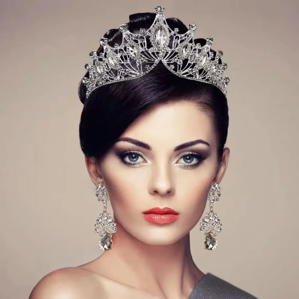 

1Pcs Itacazzo Bridal Headwear Pink-Colour Ladies Exquisite Dazzling Party Crown Luxurious Birthday Tiaras