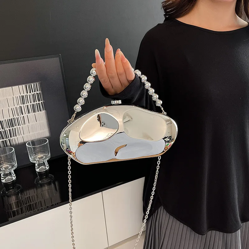 

Evening Clutch Purse Acrylic Meteor Shape Box Bag European American Fashion Shoulder Crossbody Bag for Women