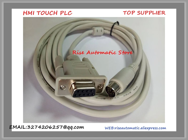 Cable kabel pemrograman PLC kabel Unduh DVP panjang kabel Data 3 meter