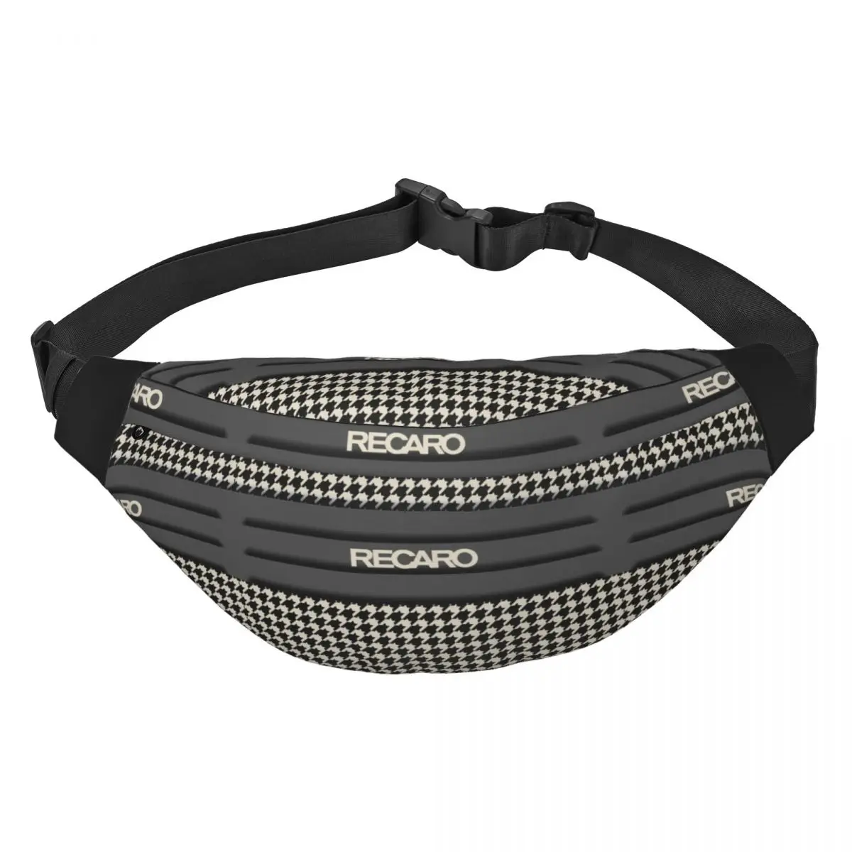 Recaros Fanny Pack Women Men Custom Sling Crossbody Waist Bag for Cycling Camping Phone Money Pouch