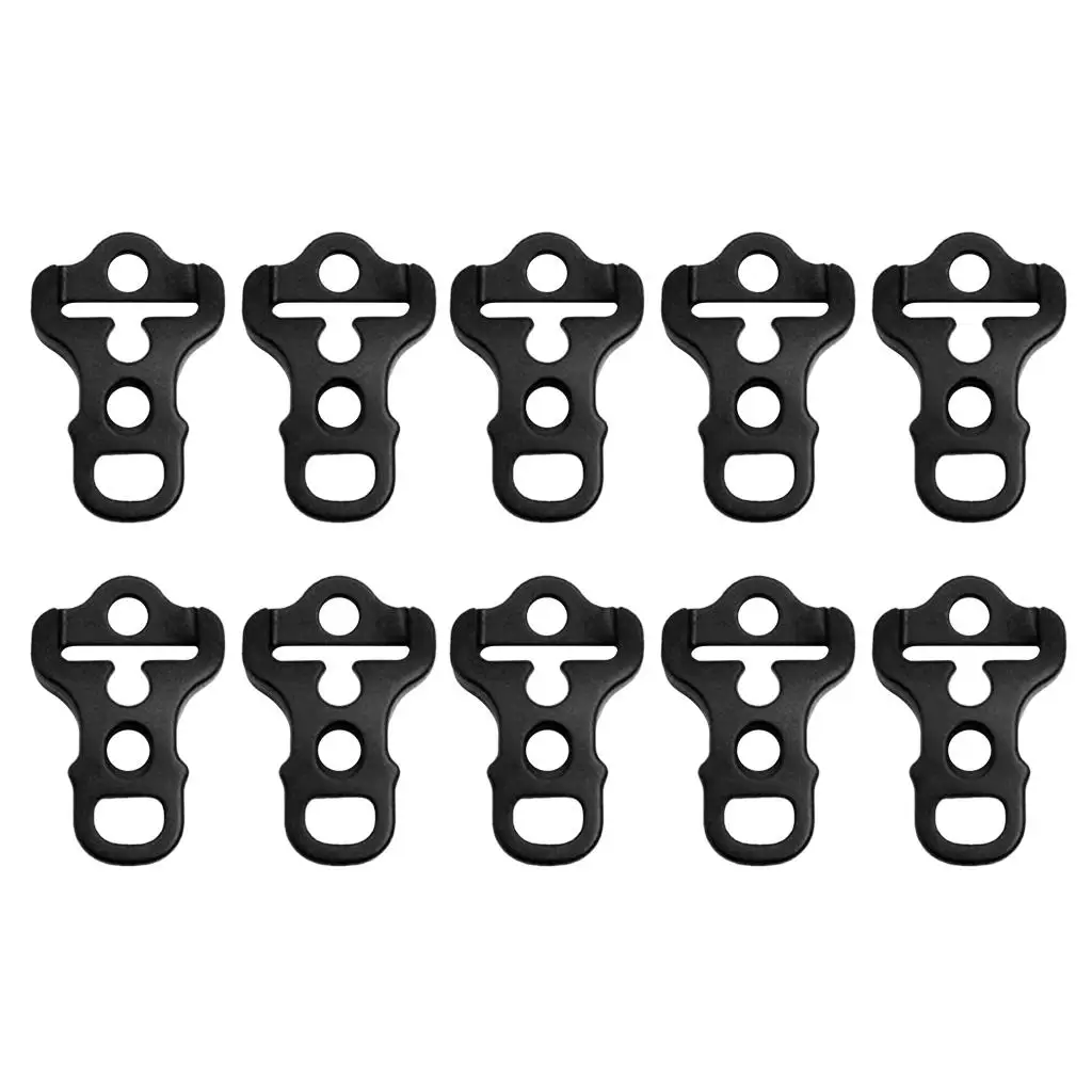 10 Pieces Anti-Slip Awning Tent Wind Cord Rope Fastener Adjuster Tensioners for Tent Rope Connection and Length Adjustment