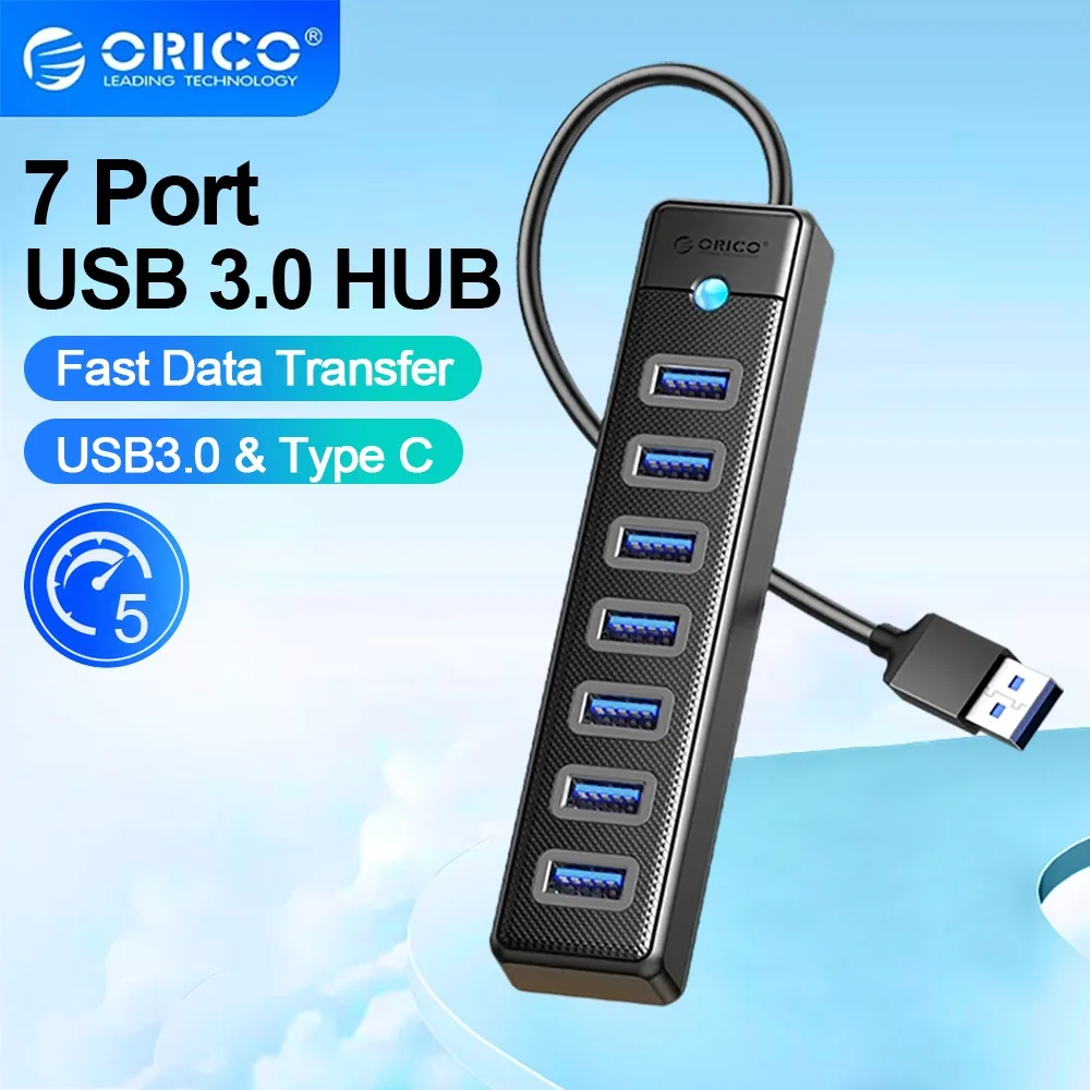 ORICO USB HUB Splitter USB 3.0 HUB High-Speed Transmission Type C HUB Laptop Expansion Computer Computer Accessories for PC