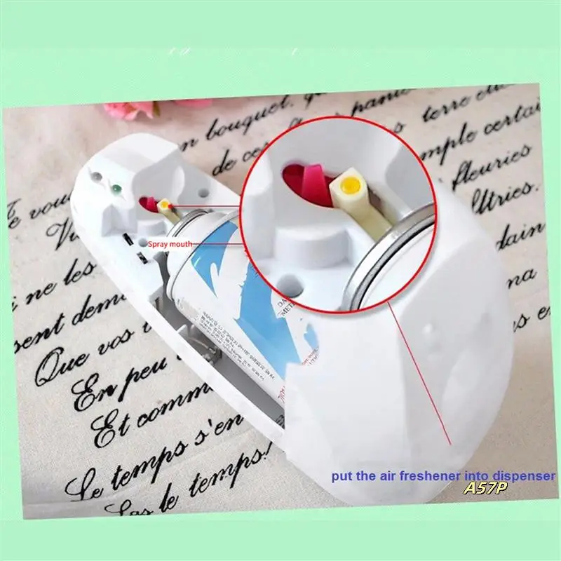 5X Automatic Perfume Dispenser Air Freshener Aerosol Fragrance Spray For 14Cm Height Fragrance Can (Not Including)