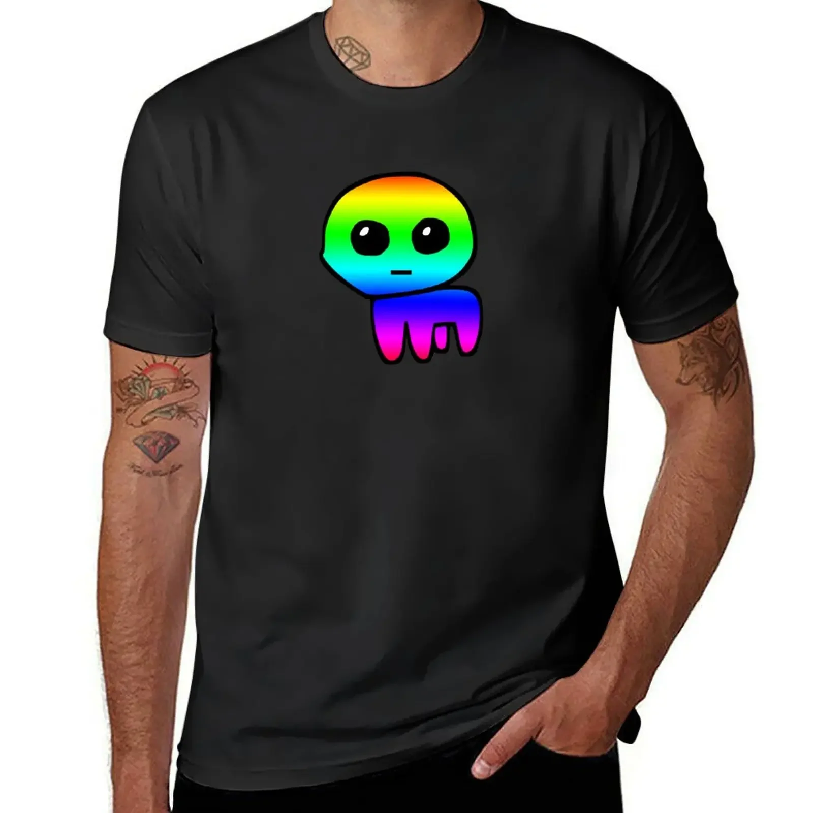 TBH Creature Pride / Autism creature Rainbow Yippee T-Shirt graphic t shirts summer tops workout shirts for men