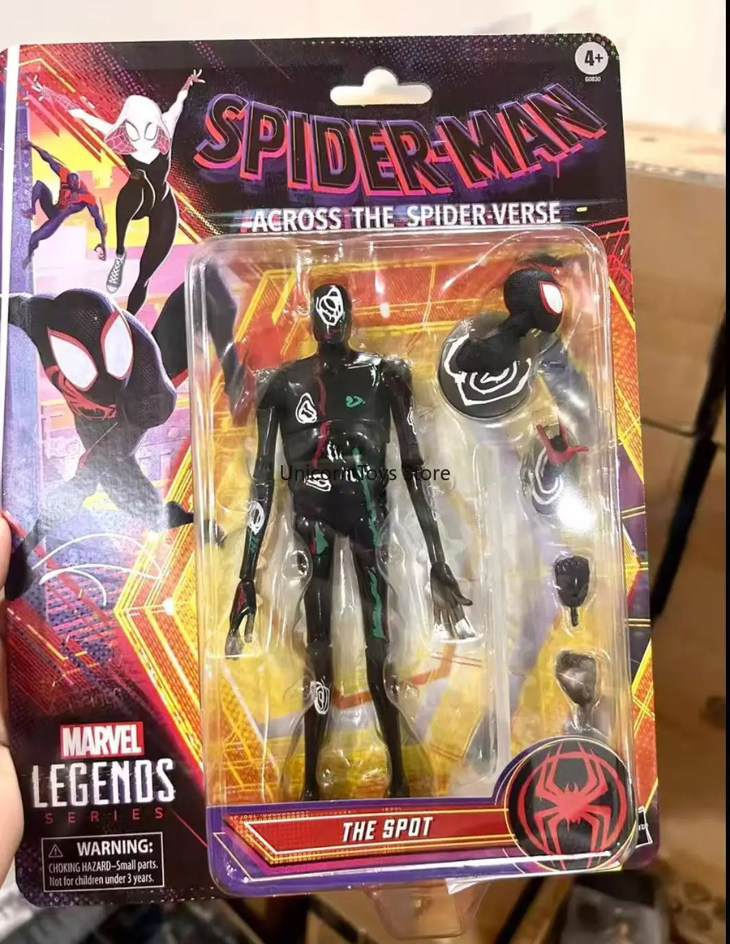 

В наличии Hasbro Spider Multiverse Black Spots Crossing Universe Spot Man Черная 6-дюймовая подвижная подвесная карта в стиле ретро