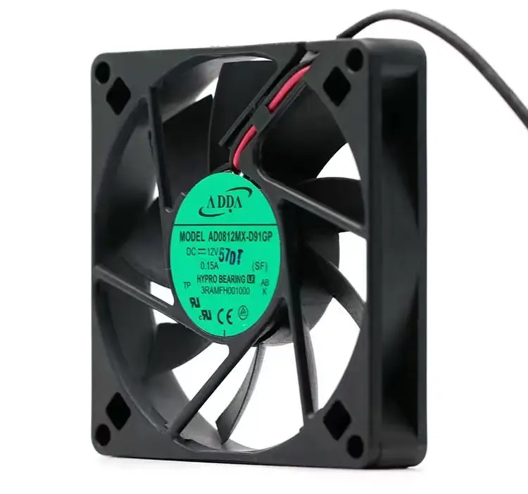 Original FOR ADDA AD0812MX-D91GP 8015 12V 0.15A 2 wire ultra thin slim silent quiet Case cooling Fan