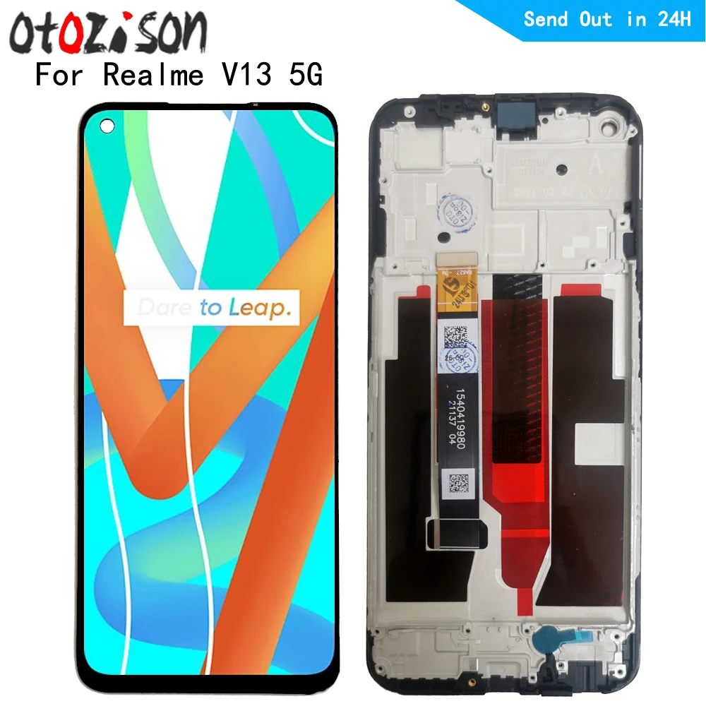 6,5-дюймовый IPS-экран для Oppo Realme V13 5G, ЖК-экран, сенсорная панель, дигитайзер с рамкой в сборе для Oppo RealmeV13 5G