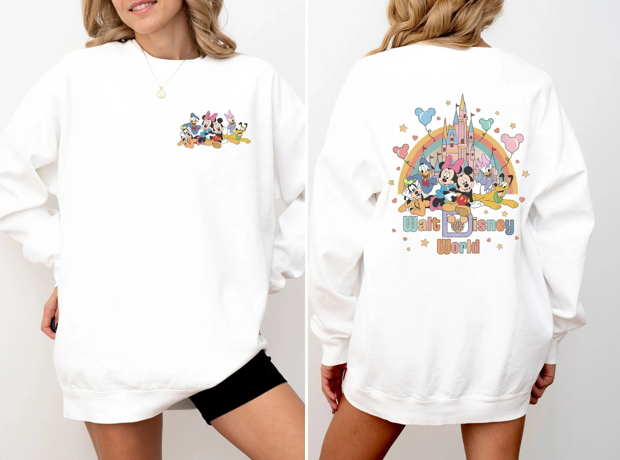 Nuovo 2025 Walt Disney World Felpa Disney Trip Felpa Topolino e gli amici Felpa Disneyworld Felpa Magic Kingdom Felpa