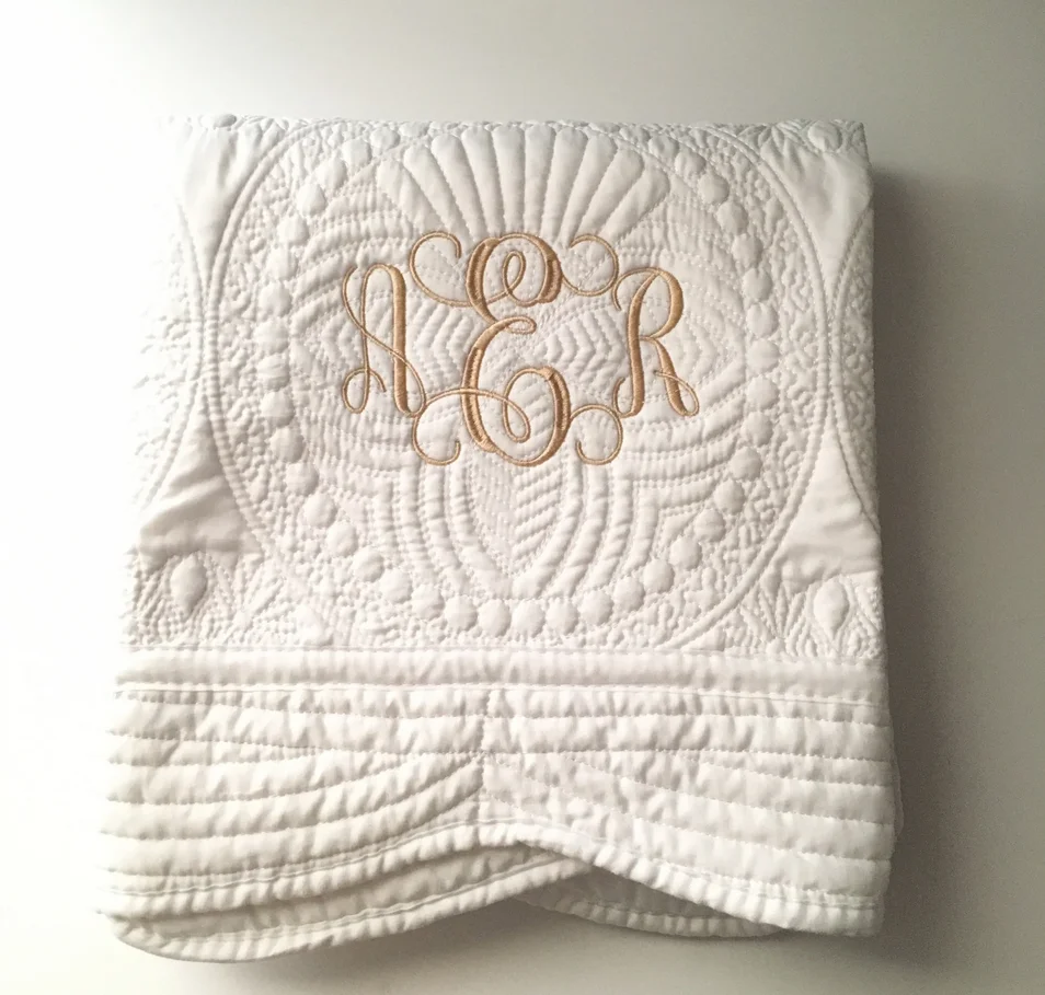 Personalized Heirloom Quilt, Custom Monogrammed Blanket, Baby Quilt, Baby Gift, Baby Shower Gift, Baby Boy, Baby Girl Blankets