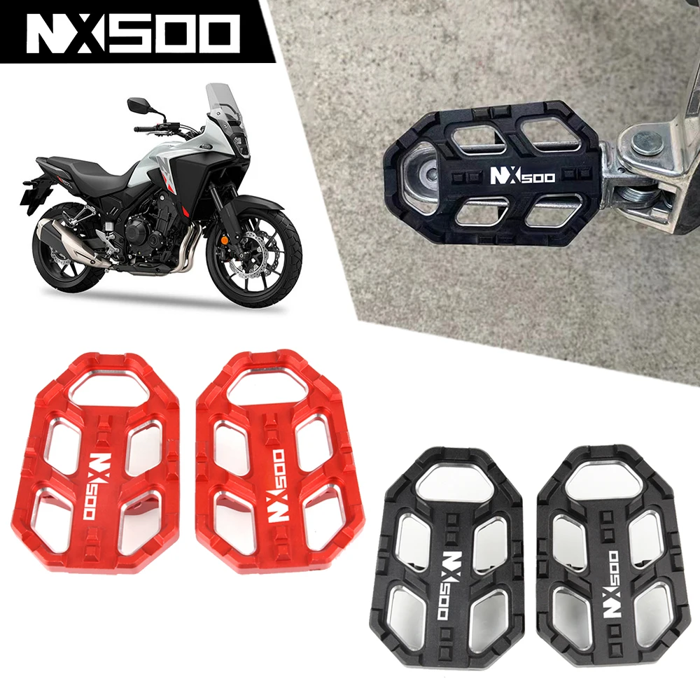 For Honda NX400 NX500 NX 400 500 NX400/500 2023 2024 2025 Motoecycle Accessories Billet Footrest Wide Pedals Pedal Rest Footpegs