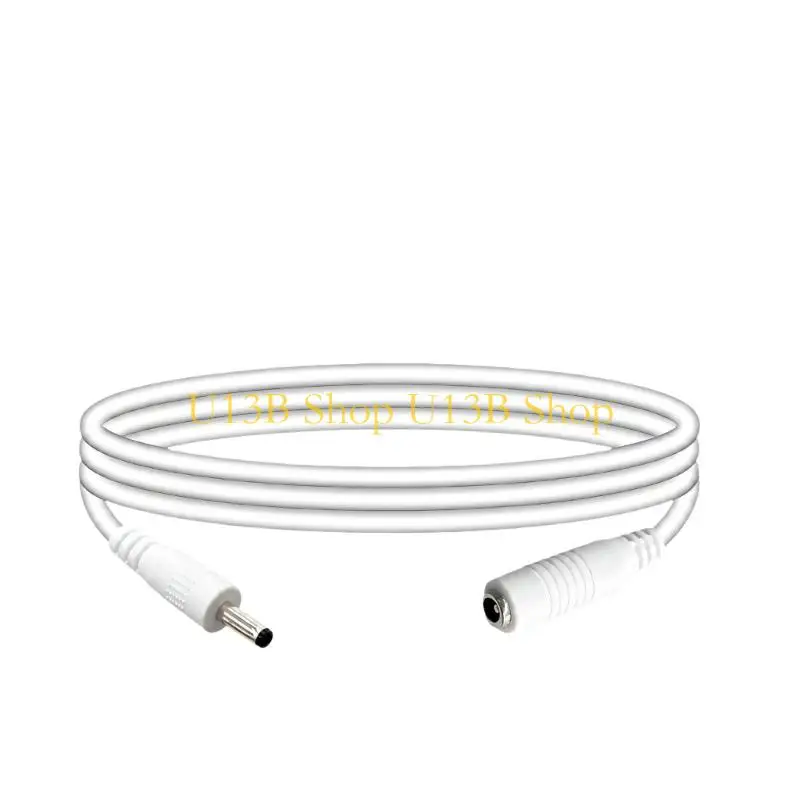 U13B DC35135 Power Extension Cable with Male-to-Female 3.5x1.35mm Ends, Plastic and Metal Construction, and Molded Grips for