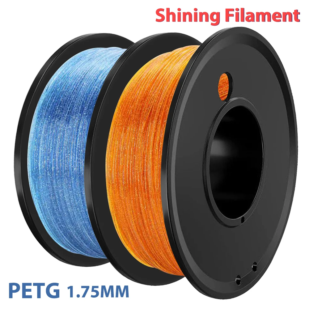 

250 г 500 г 1 кг PETG прозрачная блестящая нить для 3D-принтера расходные материалы 1,75 мм для 3D-принтера Flash синяя нить из материала PETG