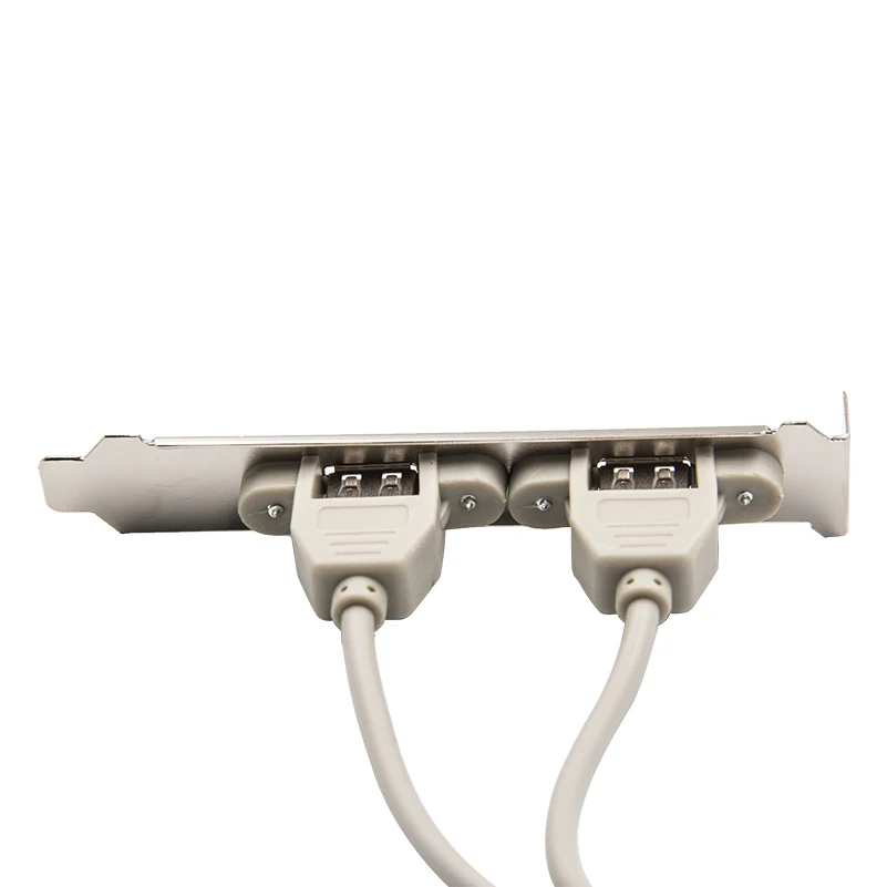 NEWEST USB 2.0 Connector Cable Adapter Rear Panel Bracket 9 Inch 2 Ports Motherboard Computer Accessories